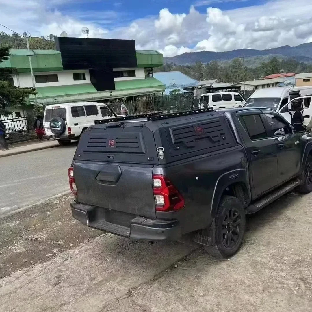 Custom Pickup Truck Bed Canopy  with Roof Rack/ Tent/side Tool Box /sliding Window with Roof Rack