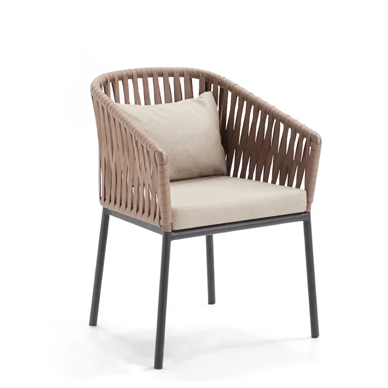 

Aluminum alloy with armrests to negotiate coffee chair, outdoor external swing rattan chair