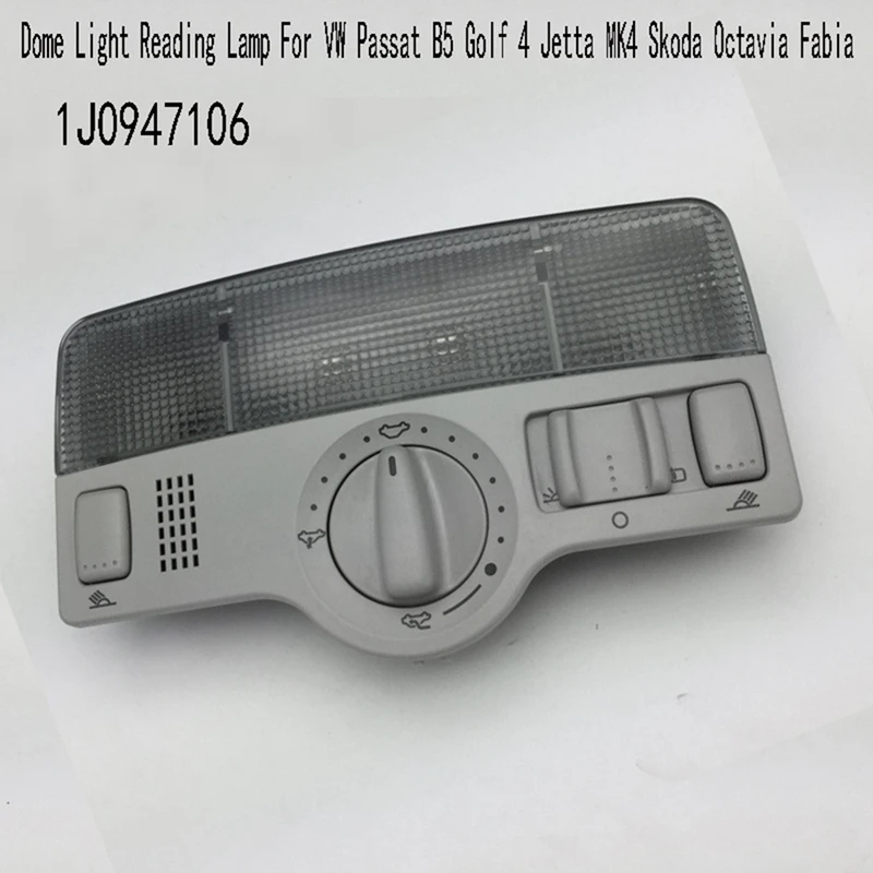 Dome Light Reading Lamp For VW Passat B5 Golf 4 Jetta MK4 Skoda Octavia Fabia Sunroof Switch Reading Lights 1J0947106