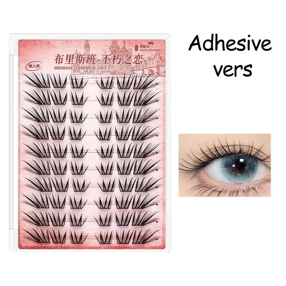 الثعلب العين تأثير الرموش الصناعية رقيق ثلاثية الأبعاد 10-14 مللي متر Wispy مجزأة جلدة لتقوم بها بنفسك تمديد مجنح لاش ماكياج المهنية