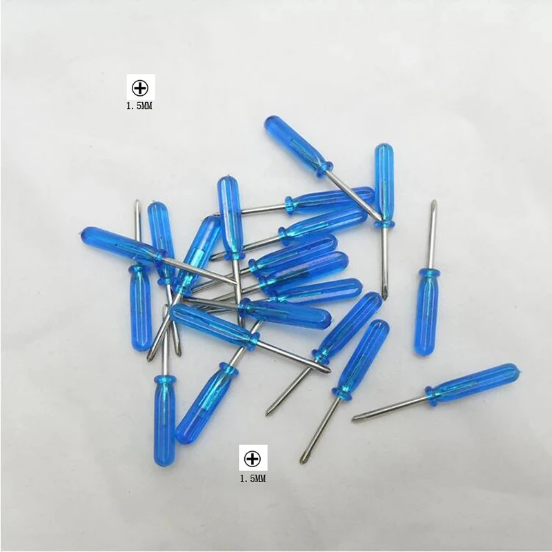 1Pc 1.5MM Screwdriver Cross Screwdriver Repair Transparent Handle Metal Screw Driver Disassemble Tool For Mobile Phone