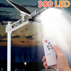 300led Split Solar street Light Waterproof Outdoor Garden sunlight House Remote Control Led Light Outdoors Yard Lighting