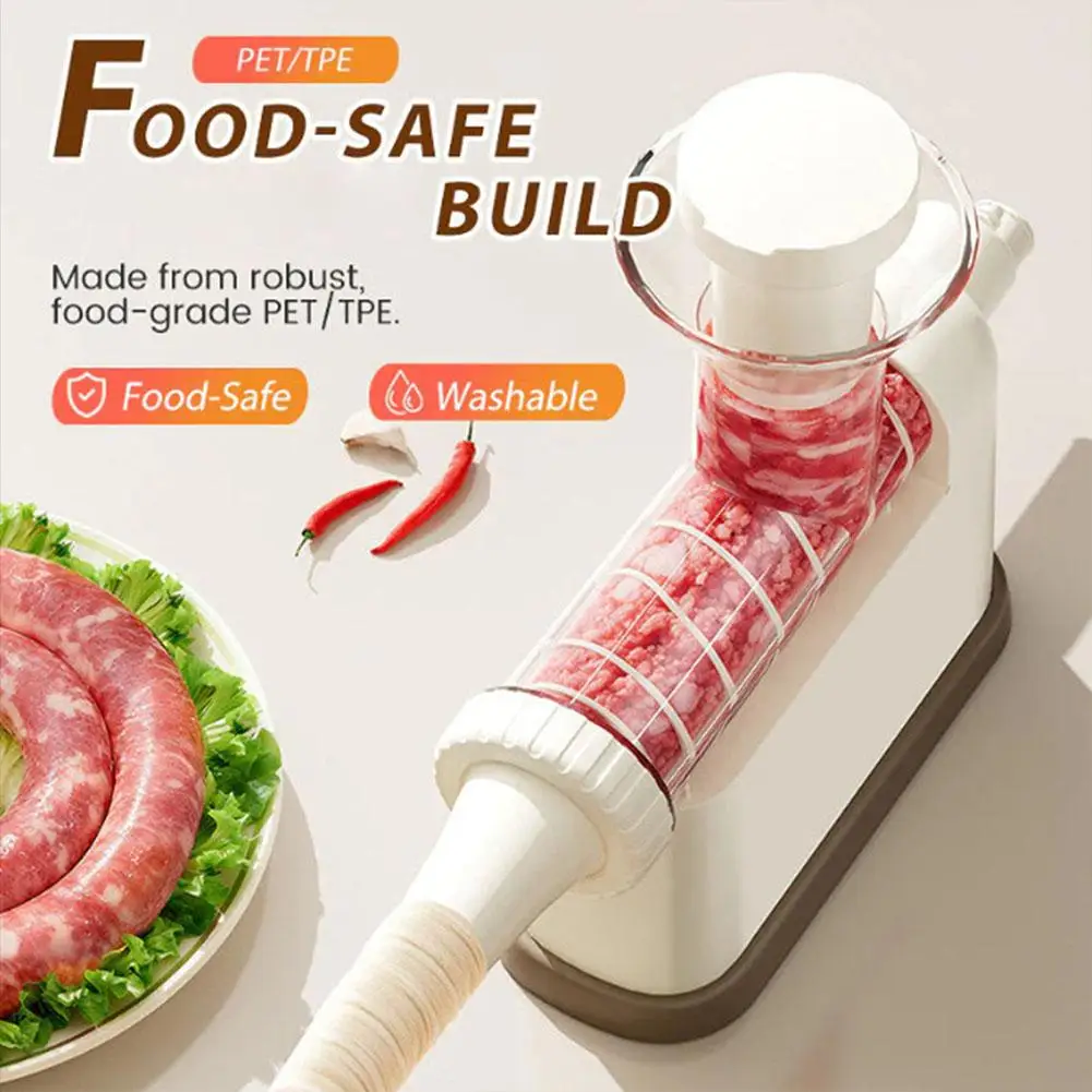 Manual Sausage Stuffer Machine Meat Grinder Filling Maker With Tubing Units  Meat Grinder Filling Maker For Homemade Production