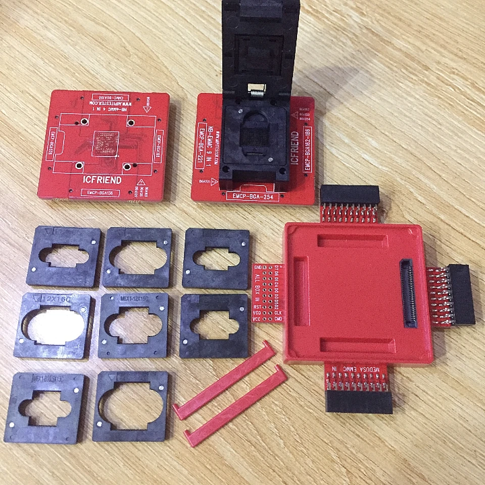 ICFRIEND EMATE X 13 in 1,  E-MATE PRO, EMATE BOX Support, BGA 100, 136, 168, 153, 169, 162, 186, 221, 529