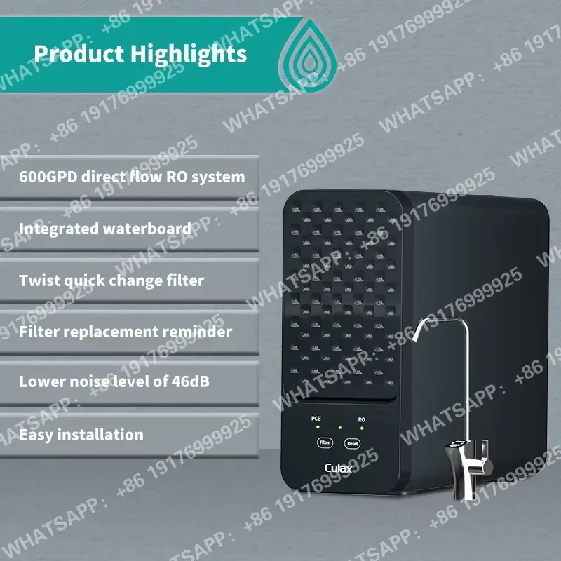 New Arrival 4-Stage RO Reverse Osmosis Water Filter Electric 600-Gallon Water Purifiers Machine for Household Use