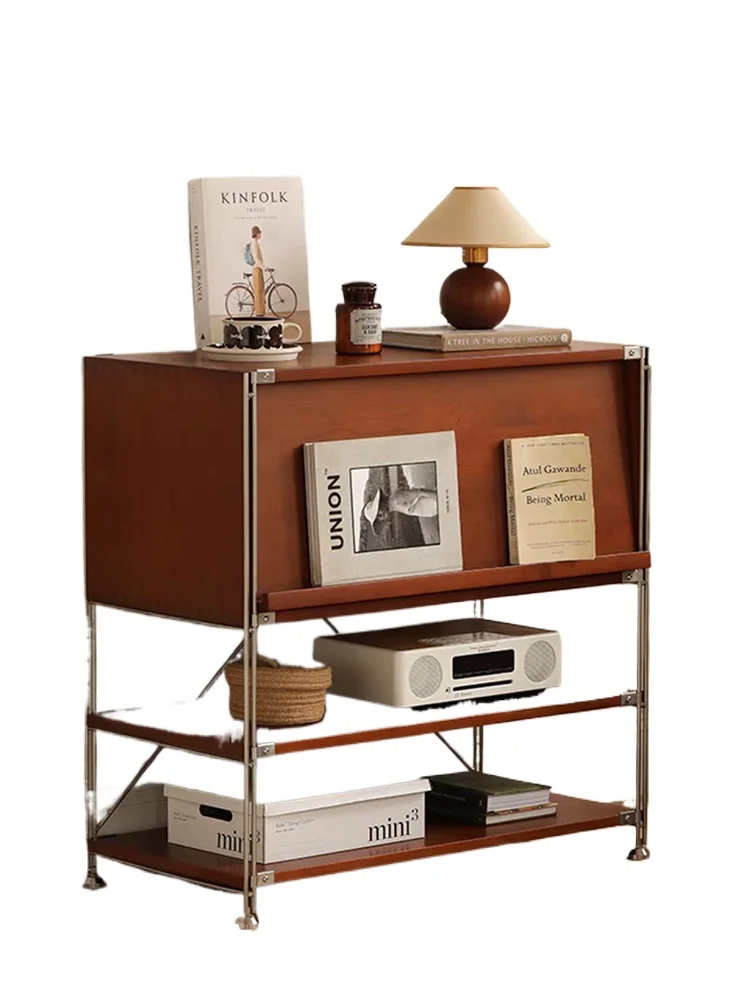 

Sofa Side Cabinet Side Cabinet Narrow Side Bauhaus Living Room Bedroom Locker Display Bookshelf Antique Storage Locker