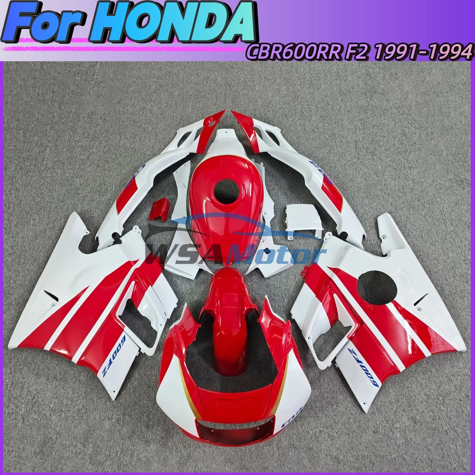 Plastic Parts For HONDA CBR600RR F2 1991 1992 1993 1994 CBR 600 RR CBR600 Motorcycle  Bodywork Fairing Components Injection