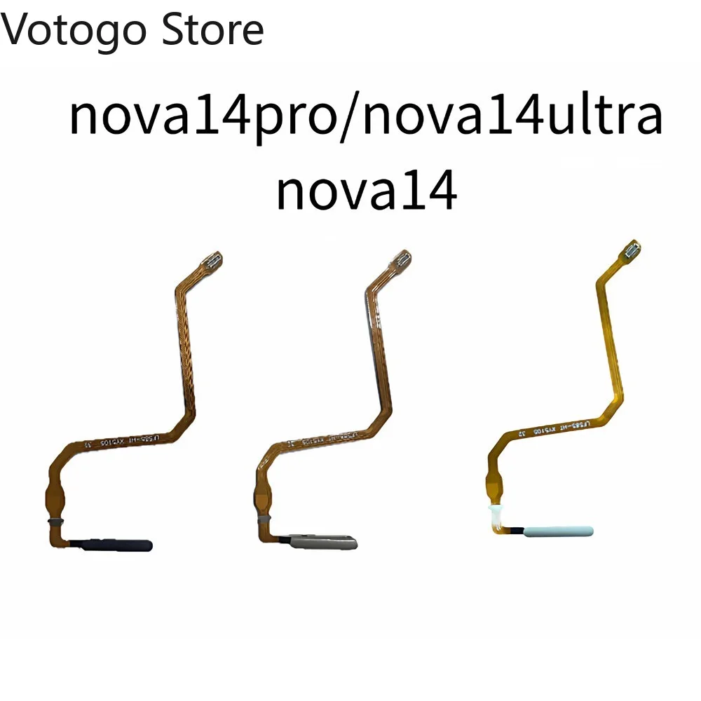 Replacement For Huawei Nova 14 Pro Nova14 Ultra Fingerprint Sensor Power Touch ID Home Button Return Key Flex Cable Spare Parts