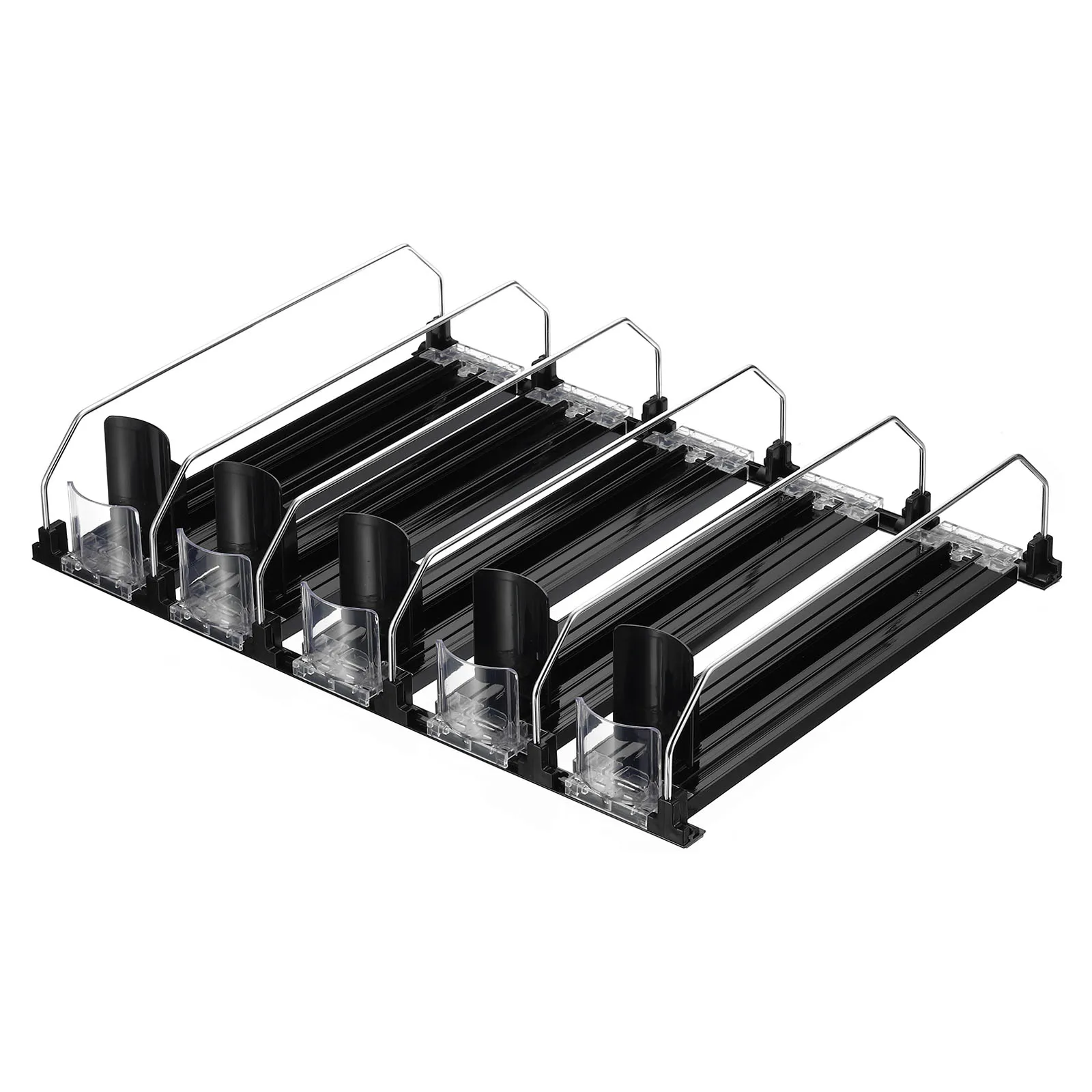 

5pcs Soda Can Organizer for Refrigerator, Self-Pushing Drink Organizer for Fridge, Width Adjust Drink Dispenser Beverage Pusher