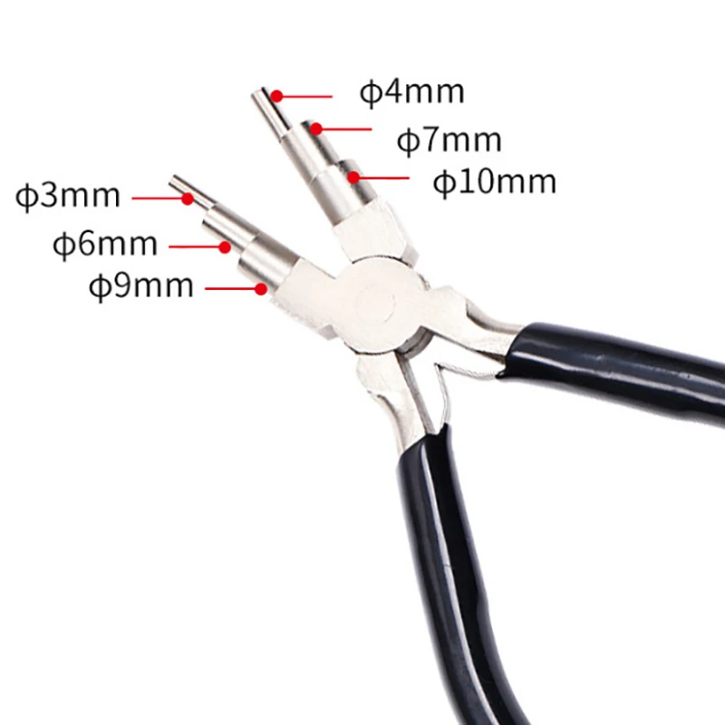 1pc Six-section Jewelry Pliers Round Nose Pliers Rust-proof Jewelry Handmade Pliers Round Hand-wound Styling Pliers