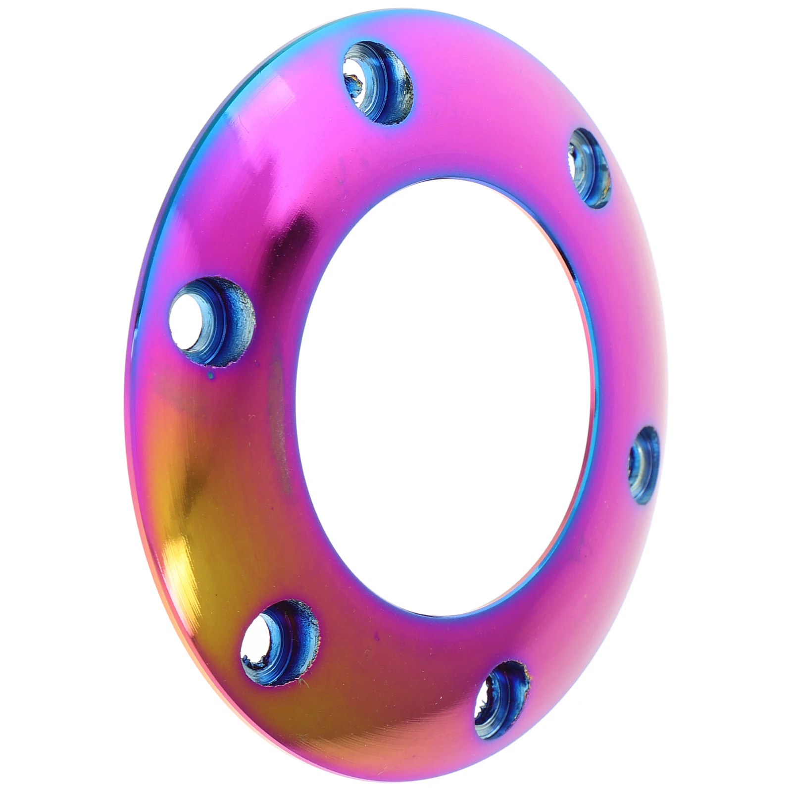 

Steering Wheel Horn Cover Colorful Car Center Ring Adapter Spacer Retrofit Seven Colors Universal Fit Easy Installation