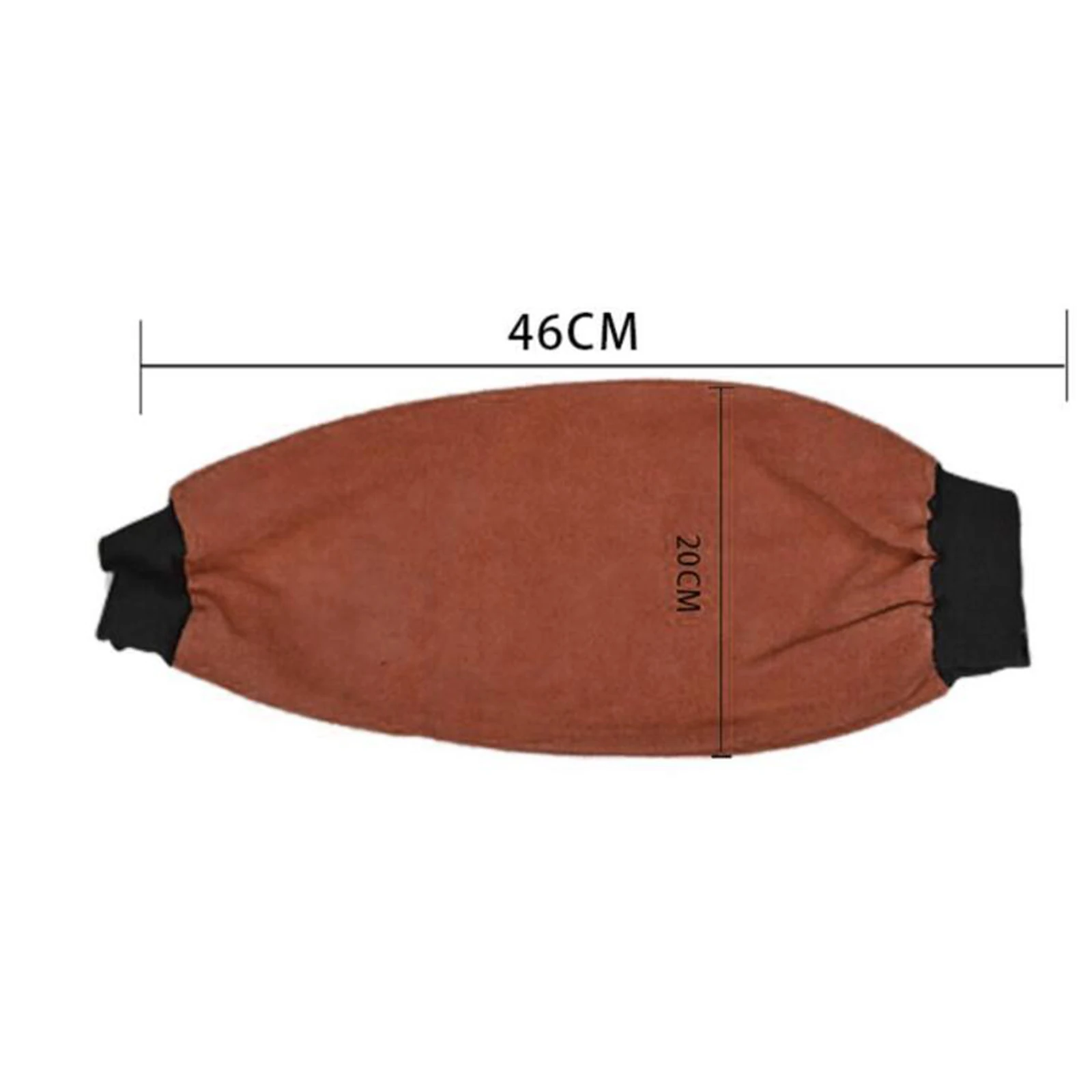 Electric Welding Sleeves Artificial Leather Welder Protective Supplies for Industrial Welding Sleeves with Elastic Cuff