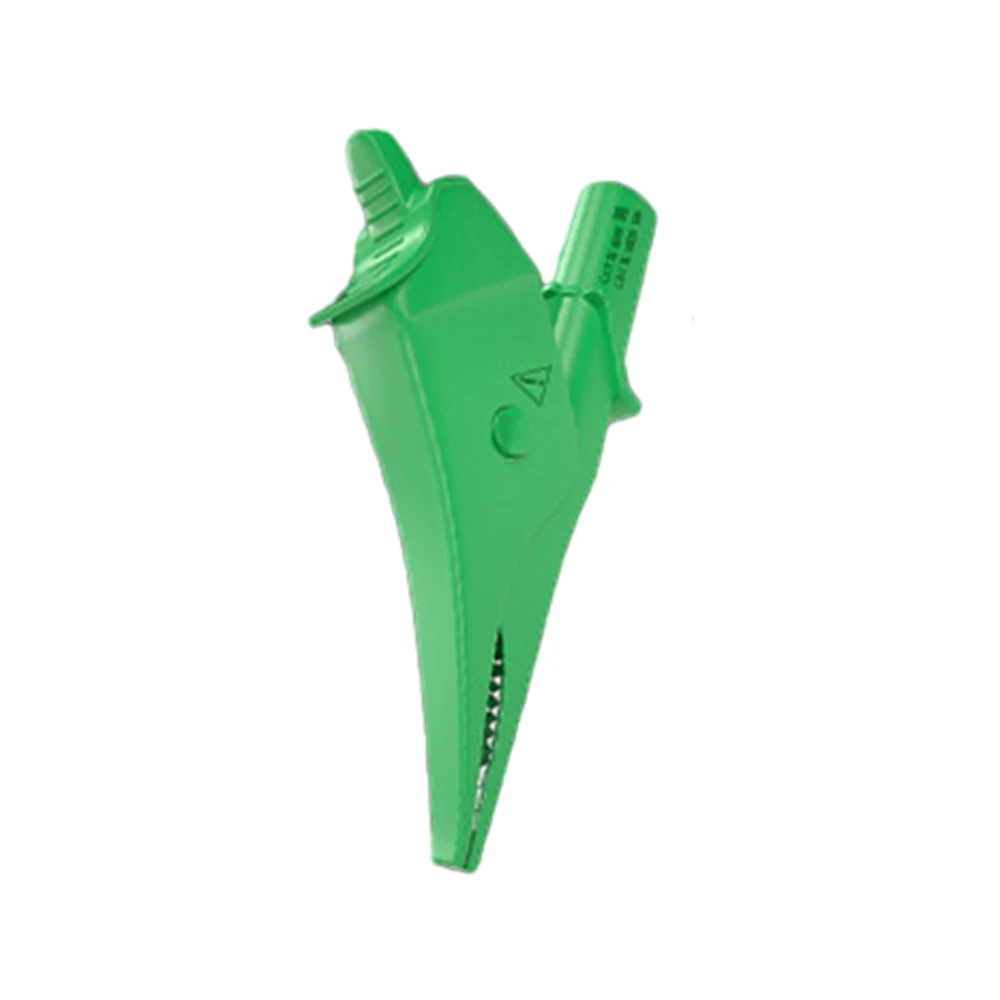 Stäubli XKK-1001 - Alligator Clip for 4 mm 32A Banana Plug - Green Stäubli XKK-1001 - Alligator Clip for 4 mm 32A Banana Plug - Green