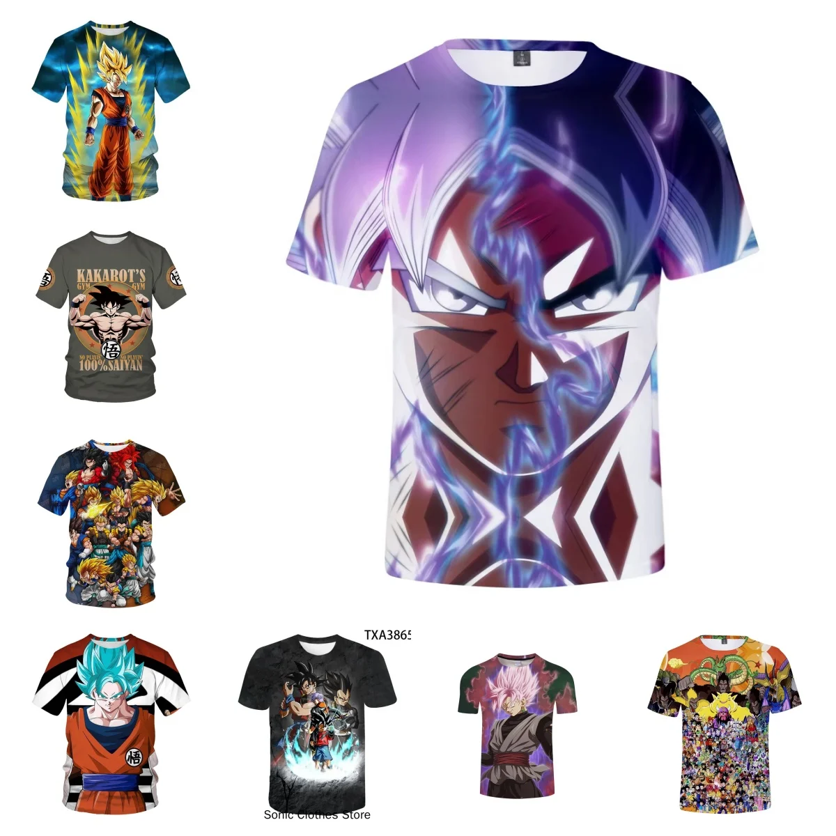 

Лето 2022, мужская и женская быстросохнущая футболка с короткими рукавами и короткими рукавами Super Saiyan Wukong Vegeta, свободная мода Y2K