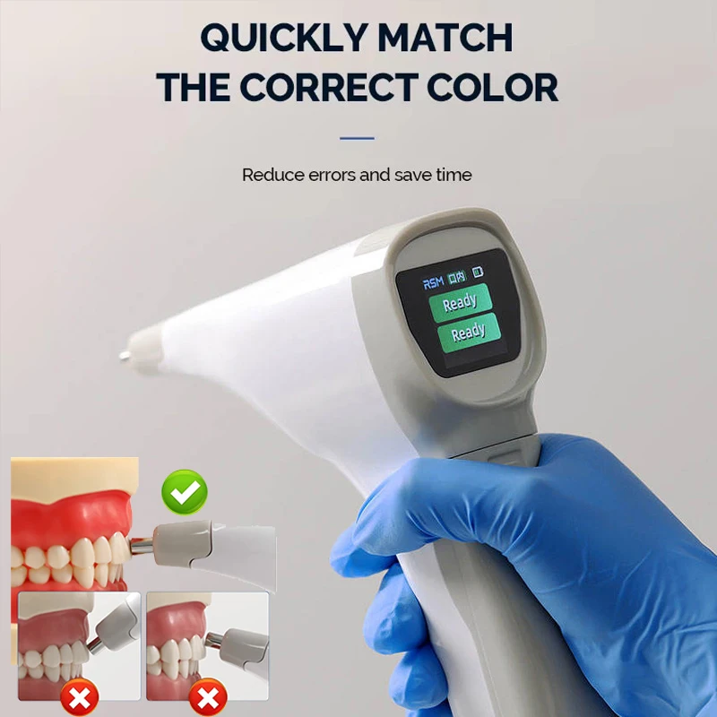 Smart Dental Photoelectric Tooth Color Comparator High Accuracy Digital Shade Guide Corrector LCD Screen Dentistry Equipments