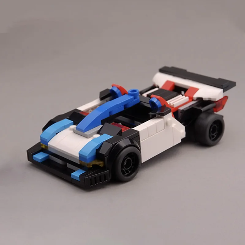 Geschwindigkeit Racing Auto Modell MOC Bausteine Top Tier Racing Auto Modulare Technologie Kinder Urlaub Geschenke Montieren Spielzeug Anzug