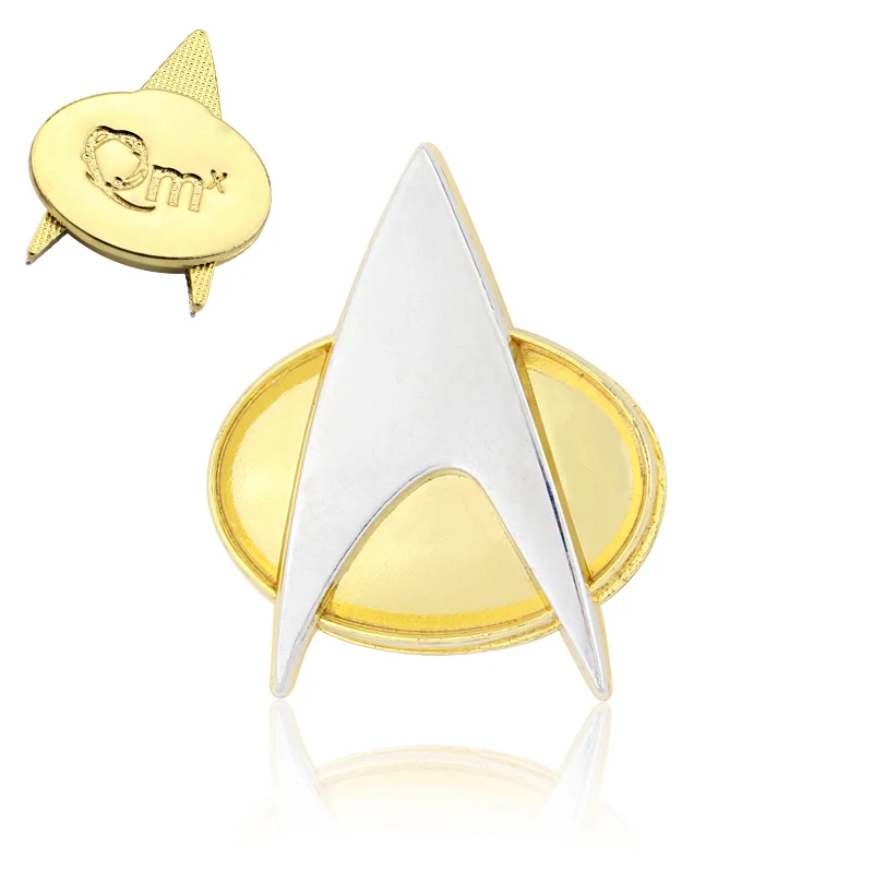 Command Badge Star Costume Trek Accessory Science Engineering Medical Starfleet Pins Metal Brooch Halloween Party Props