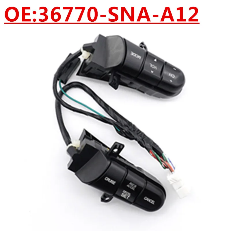 

OE: 36770-SNA-A12, подходит для Honda Civic Accord, кнопочный переключатель на рулевом колесе автомобиля, переключатель круиз-контроля