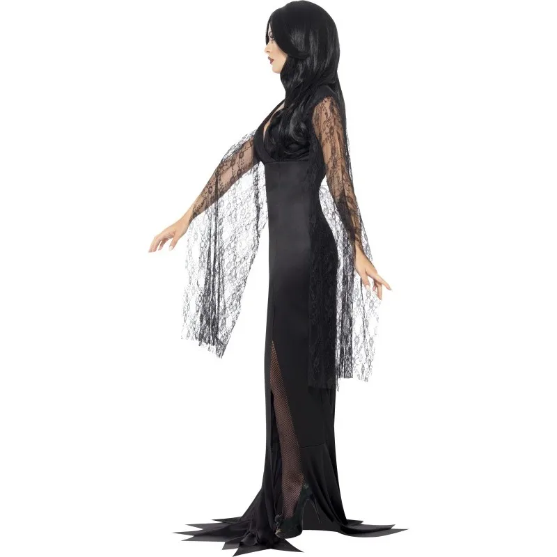 F1815 Ladies Black Immortal Soul Witch Halloween Fancy Dress Costume