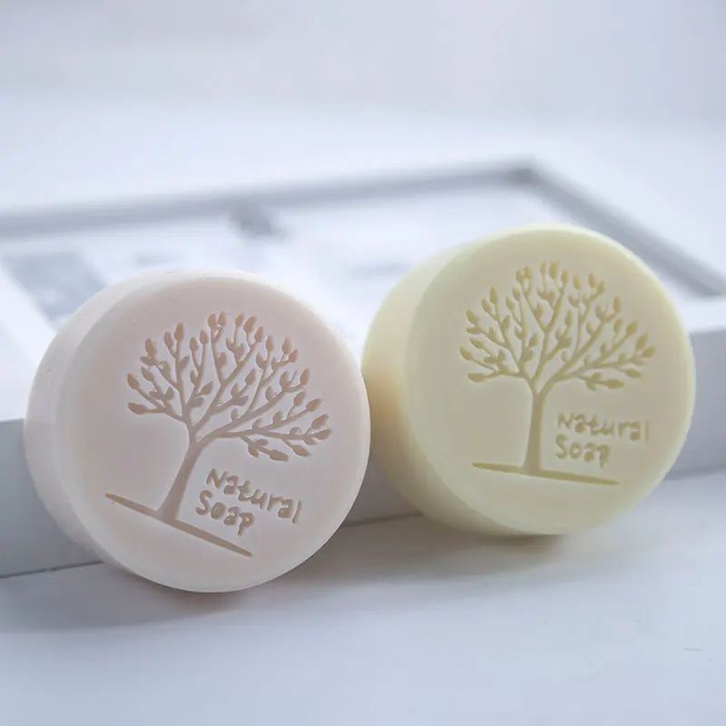 Natural Tree Handmade Silicone Mold DIY Round Soap Mold Soap Making Supplies Cake Decorating Tools Chocolate Mold