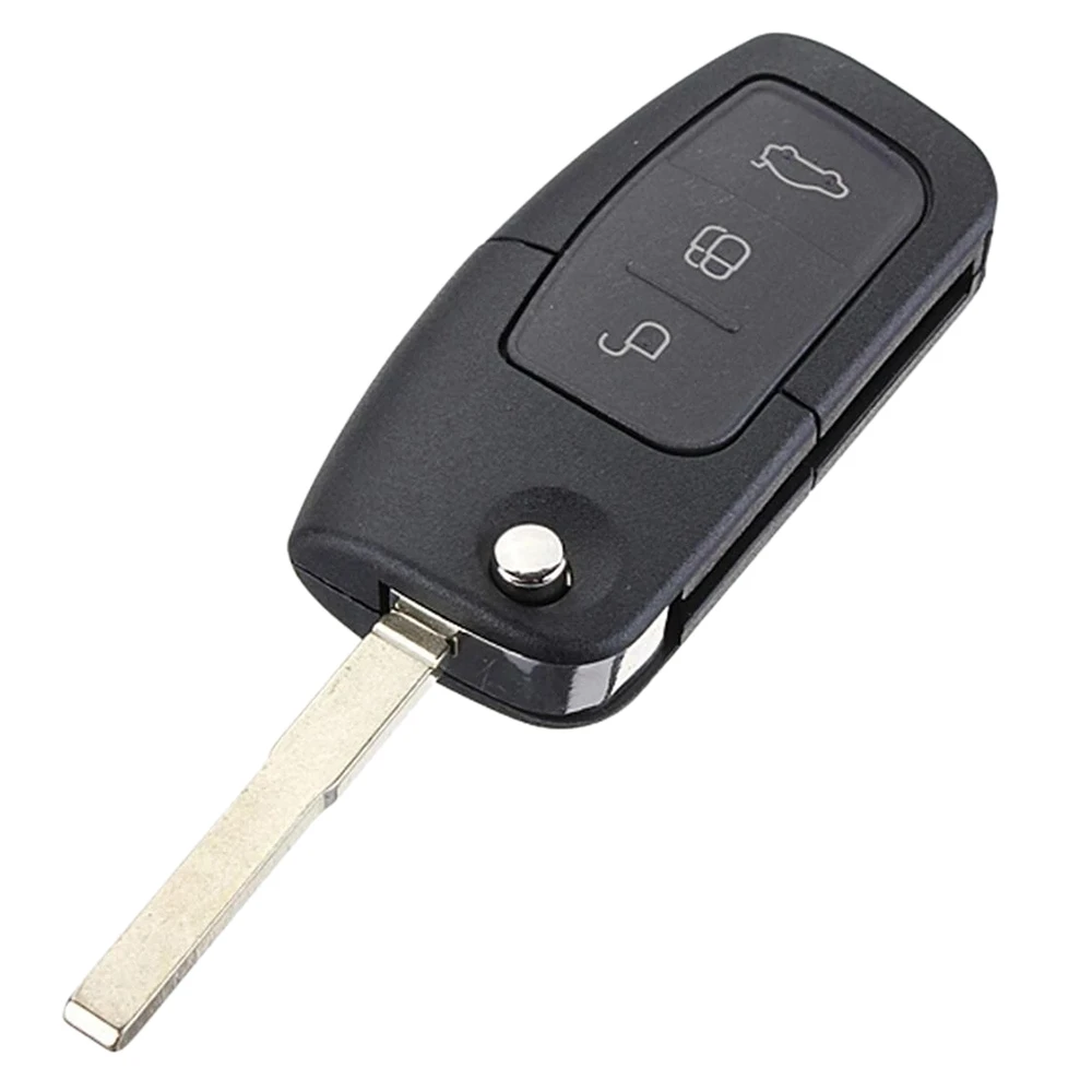 3 Buttons Flip Folding Remote Control Key 433MHz 4D63 80Bit for Ford Focus Mondeo Fiesta Galaxy FOB Case HU101 Blade