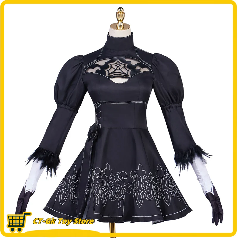 Game Related Clothing Nier:Automata Yorha No 2 Type B 2B Cosplay Gothic Suit Style Girl'S Birthday Gift Cute Sexy Party Costumes