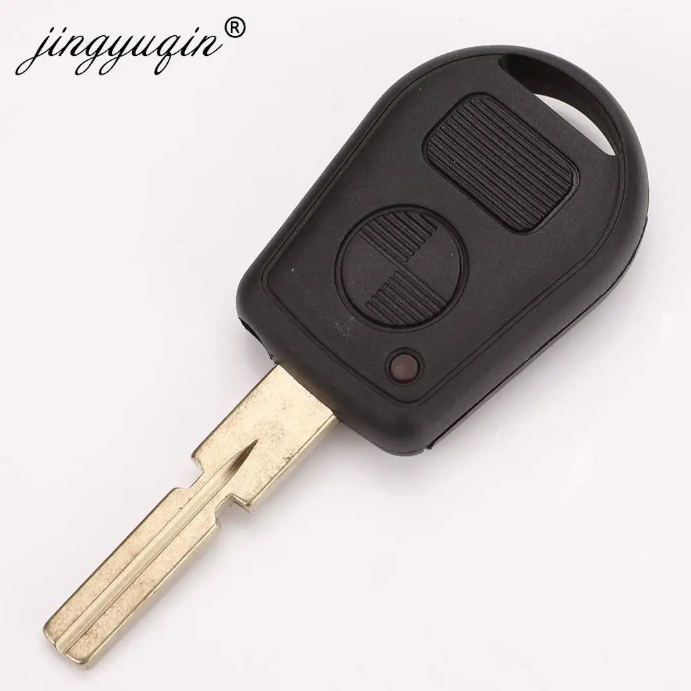 jingyuqin Remote 2 Buttton Car Key Shell For BMW E31 E32 E34 E36 E38 E39 E46 Z3 Key Case Cover Replacement