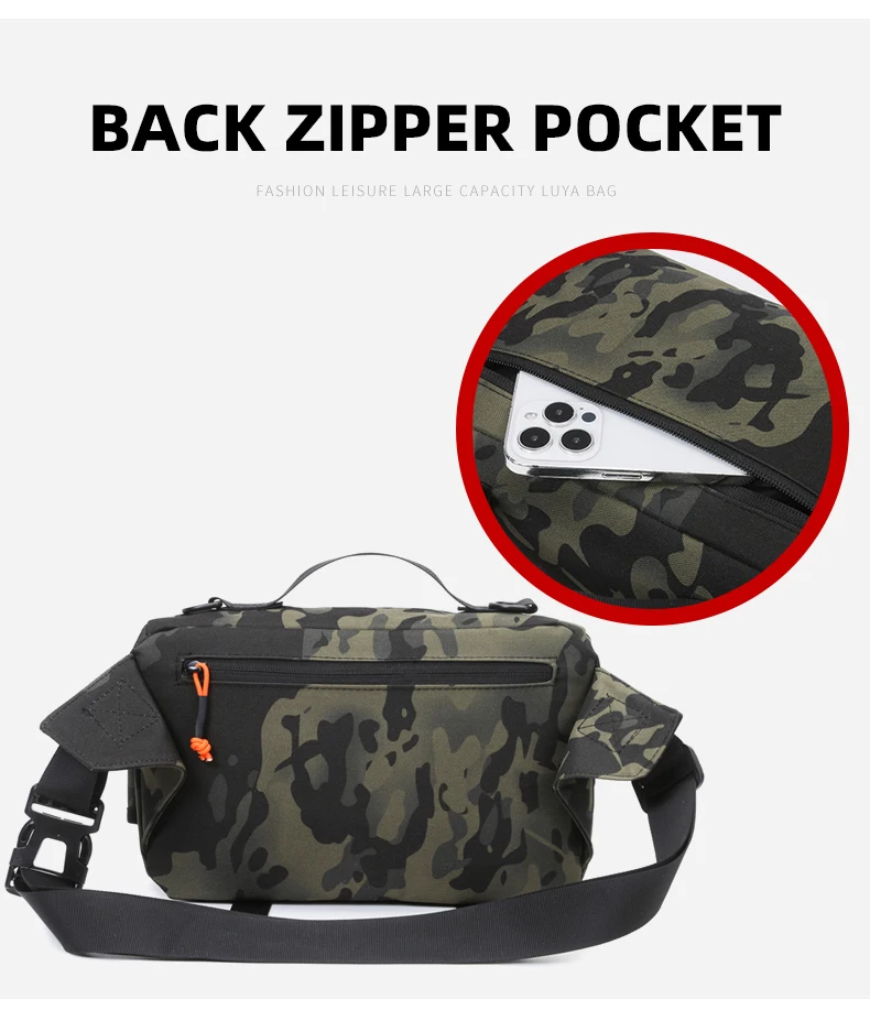 Angeln Brust Taille Tasche Taktische Outdoor Reise Sport Angeln Locken Taschen Jagd Camping Wandern Radfahren Pack Molle Rig Beutel – Detail 14