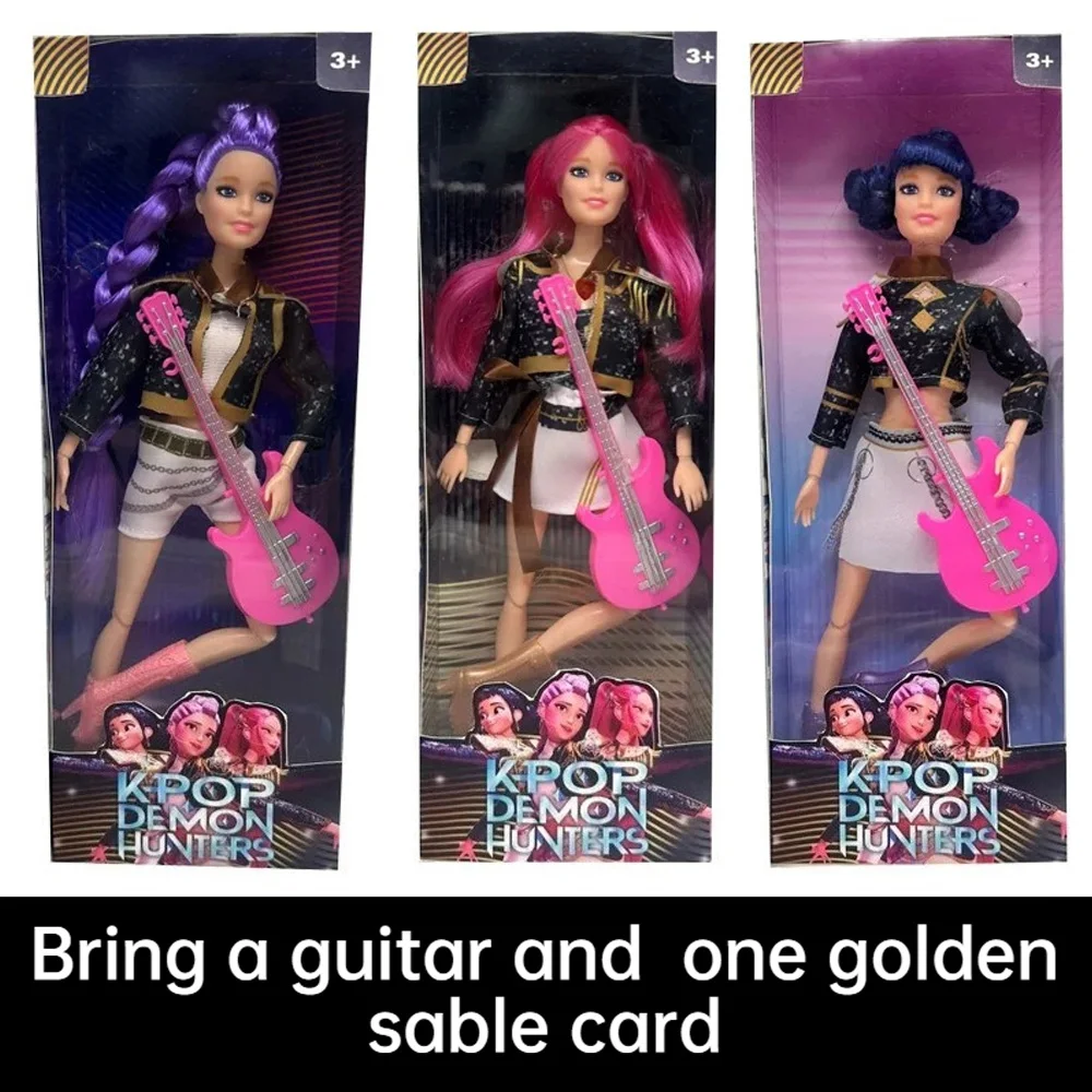 2026 New K-pop Demon Hunters Rumi Mira Zoey Sussy New Hot Action Figurine BJD Doll Collectible Toy Gift for Fans