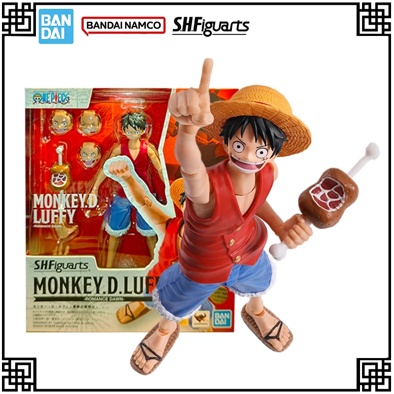 

В наличии, оригинальная оригинальная фигурка Bandai SHF One Piece аниме MONKEY.D.LUFFY ROMANCE DAWAN, экшн-фигурки, игрушки для подарка мальчику