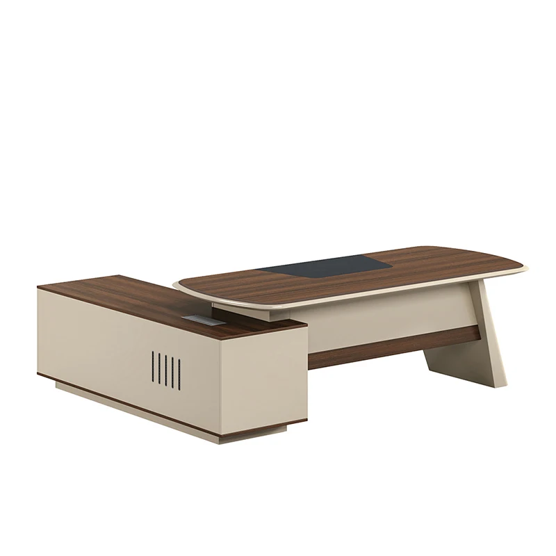 

Modern Convertible MDF Executive Desk for CEO/Manager Office-Luxury Presidential Style