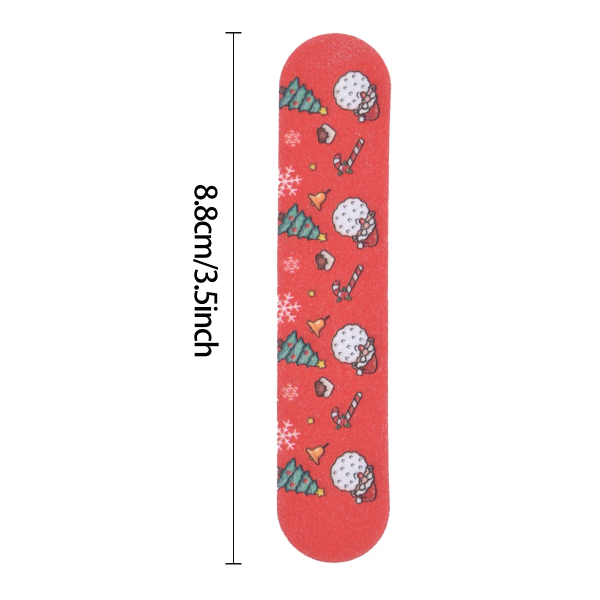 5/10/20/50/100 szt. Świąteczne Mini Pilniki do Paznokci Prezenty Hurtowe Świąteczne Mini Pilniki Emery Dwustronne Pilniki do Paznokci na Imprezę Świąteczną