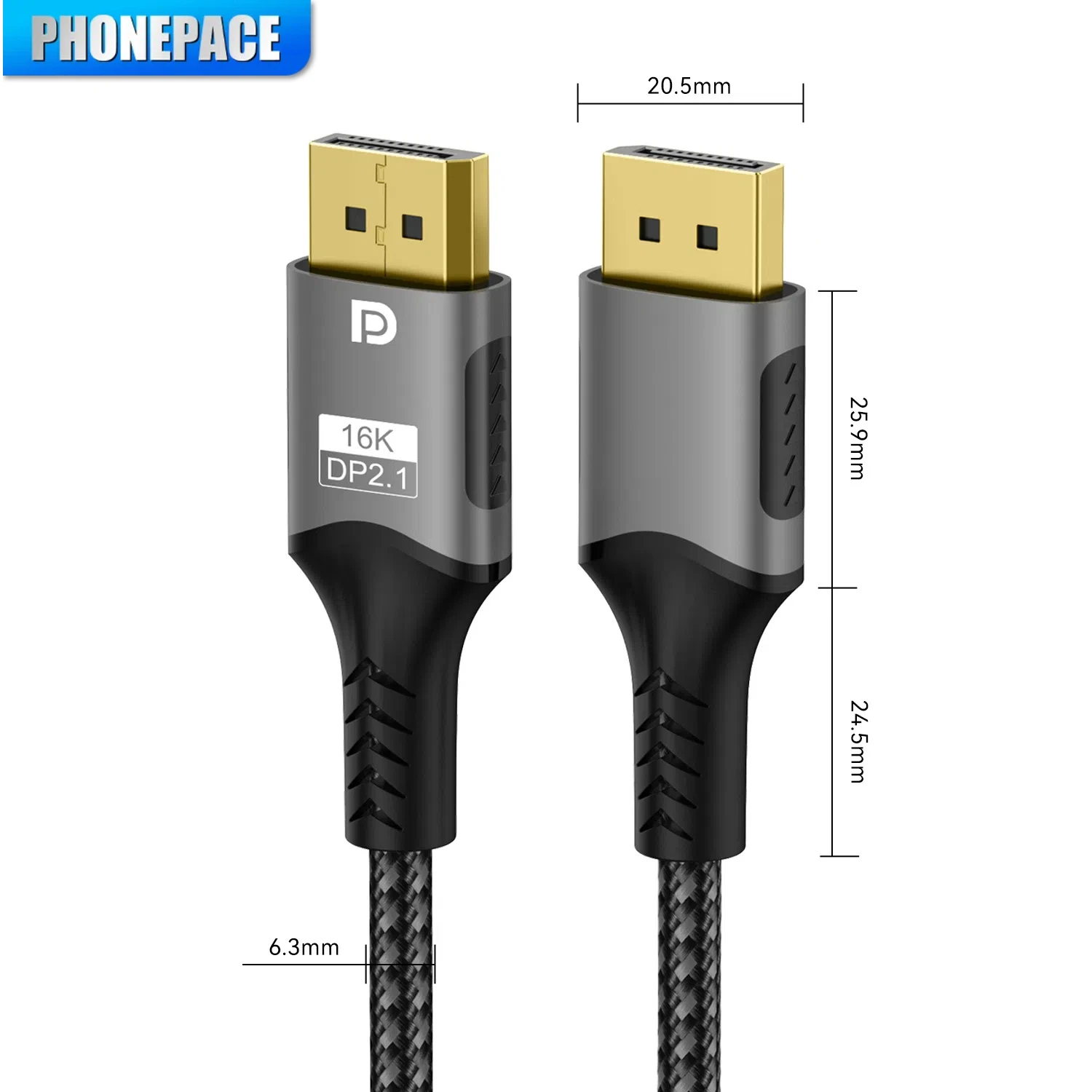 كابل HDMI 16K DP 2.1 8K@120 هرتز 4K@240 هرتز 80 جيجابت في الثانية HDR منفذ عرض الصوت للفيديو لأجهزة الكمبيوتر المحمول TV Xbox Projector شاشة الألعاب