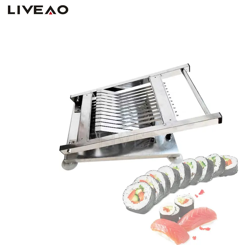 

Commercial Sushi Roll Cutter 17/20/24 Mm Manual Rice Ball Cutting Machine For Sushi Restaurant