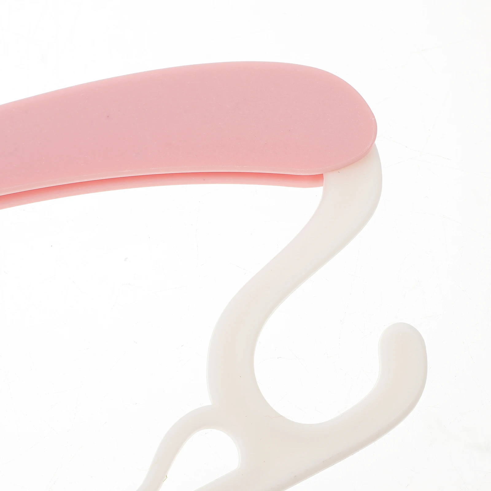 

10pcs Childrens Clothes Kids Plastic Hangers Baby Hangers Telescopic Design Smooth Surface For Toddler Household Pink