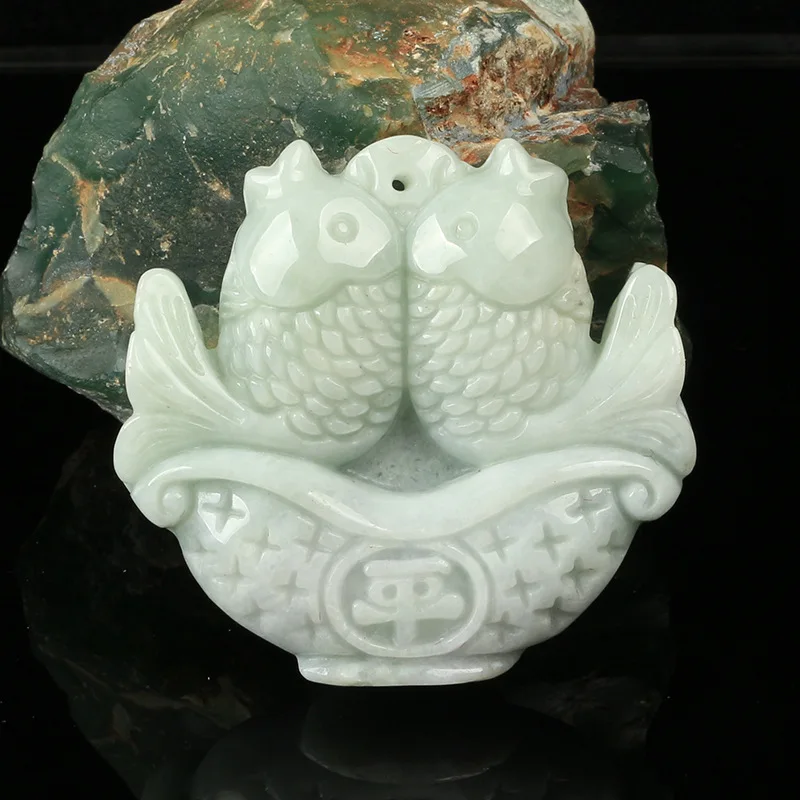 Cuiyu Maitreya Buddha Pendant