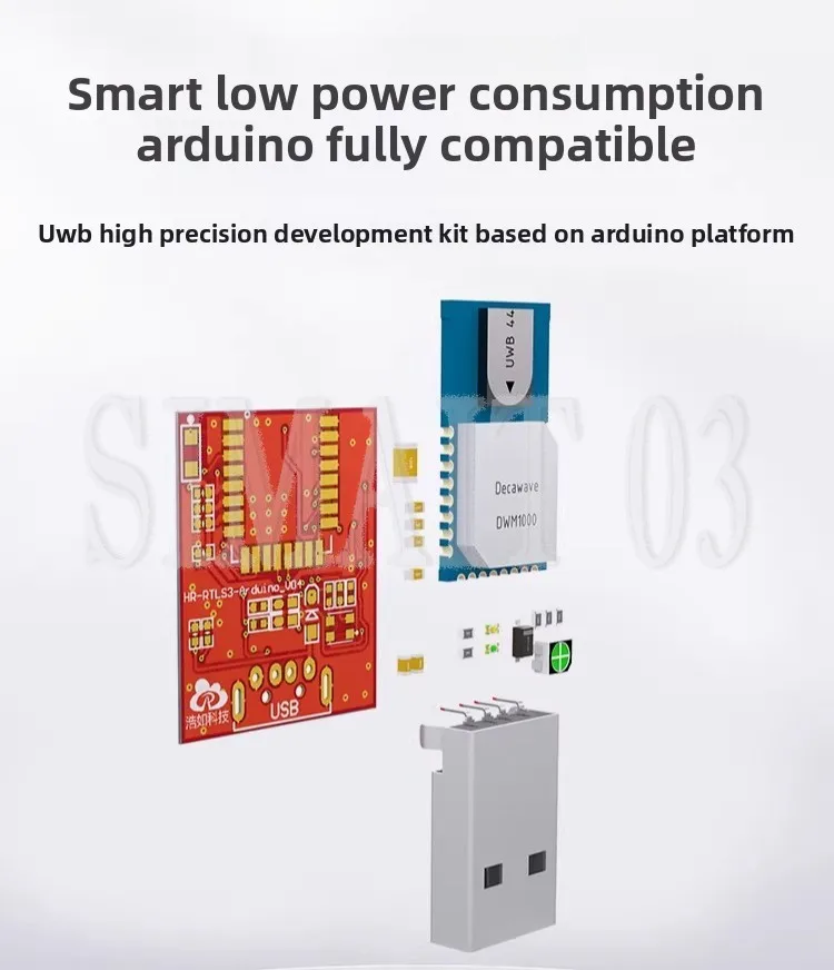 UWB DW1000 Indoor Positioning Development Board | High-Precision Tag/Anchor Module for Arduino | RTLS with Video Tutorial