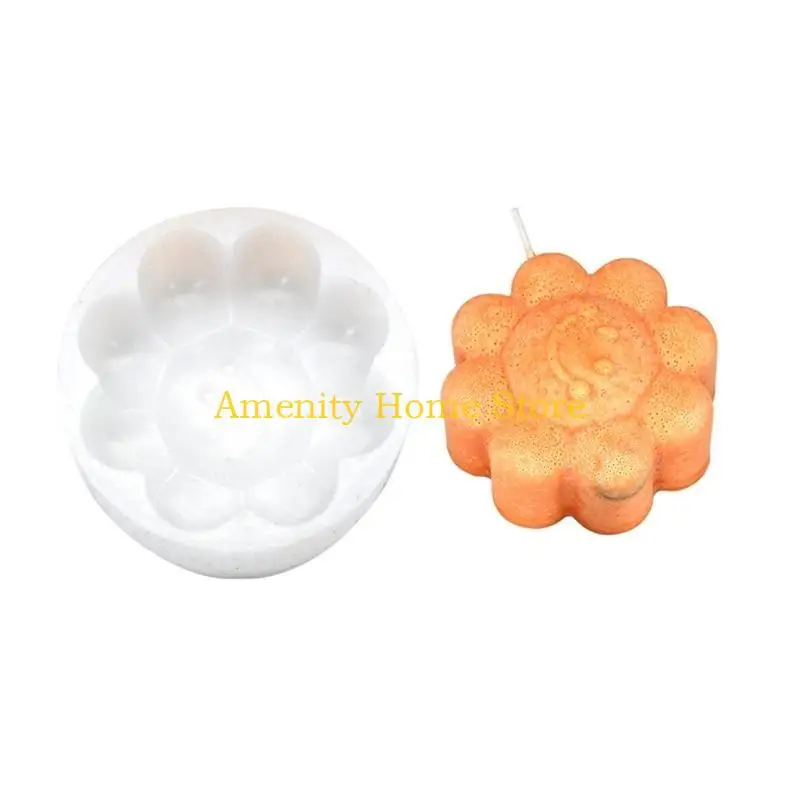 F26C Silicone 3D Human Face for Head Shaped Fondant Candy Soap Polymer Cla