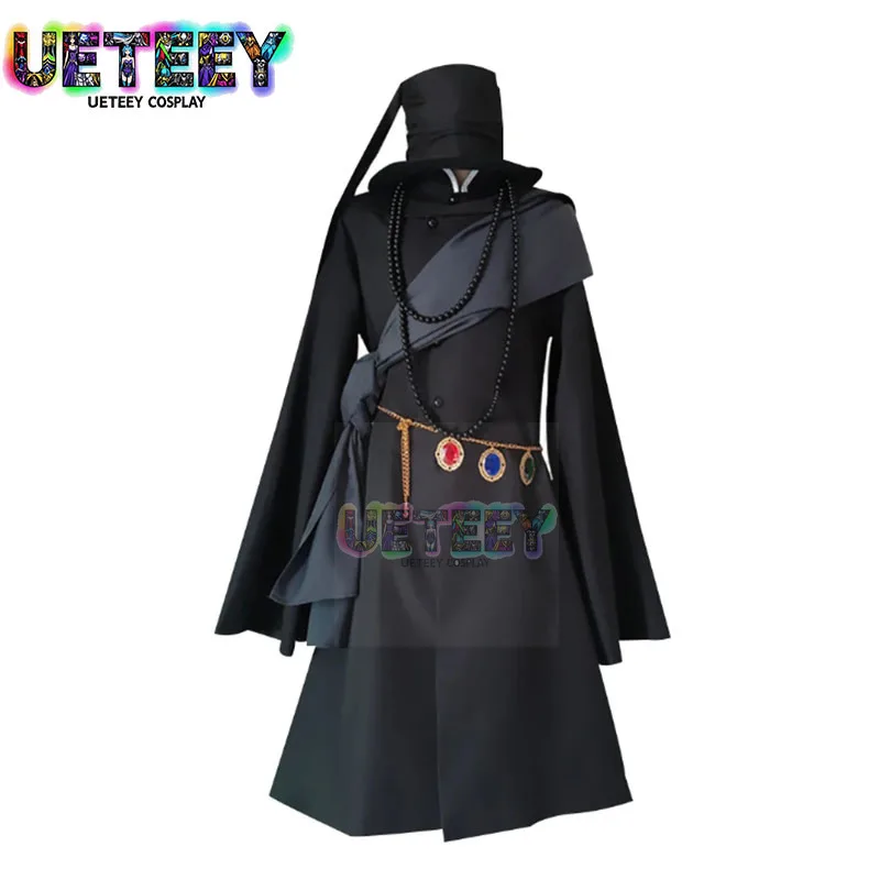 UETEEY Black Butler Cosplay Kuroshitsuji Undertaker Halloween Party Costume Full Set Uniform Clothes