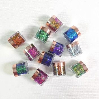 Gel de purpurina para escenario de niños, pintura de colores de atmósfera brillante, lentejuelas de Gel camaleón, artículo de pintura corporal, Carnaval, nuevo