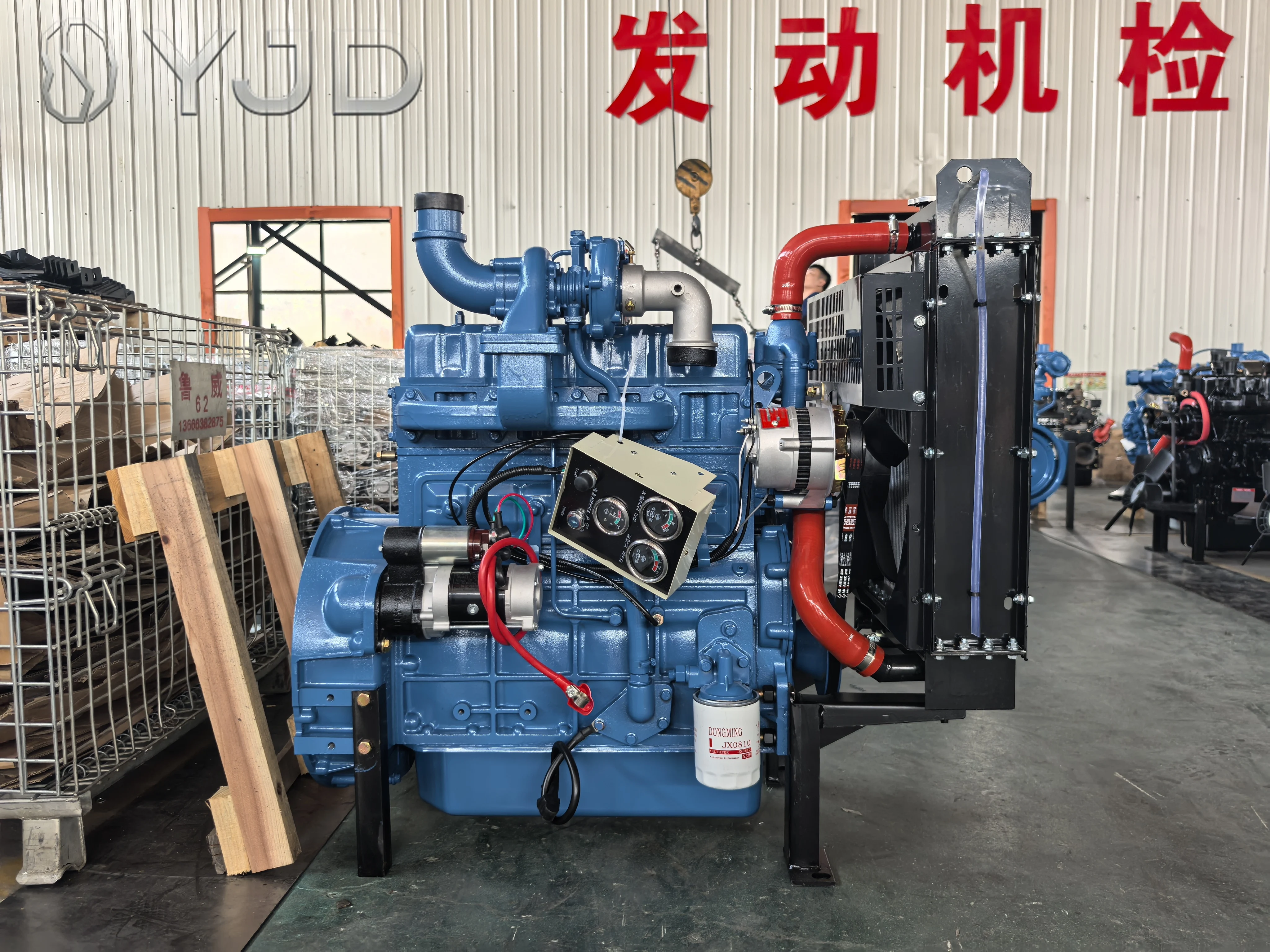 Single Cylinder Diesel Engine Water-cooled 12/15/18 Full Horsepower Medium Process Direct Injction Energy-Saving Open Frame