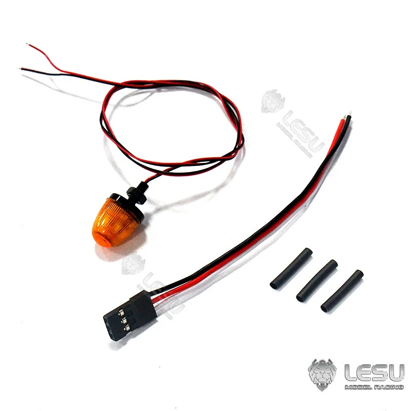 RC 1/14 Cabin 1 Part Rotating Warning LED Light A Voltage 3V for Tamiya Hydraulic Excavator Loader Dump Truck Tripper DIY Parts