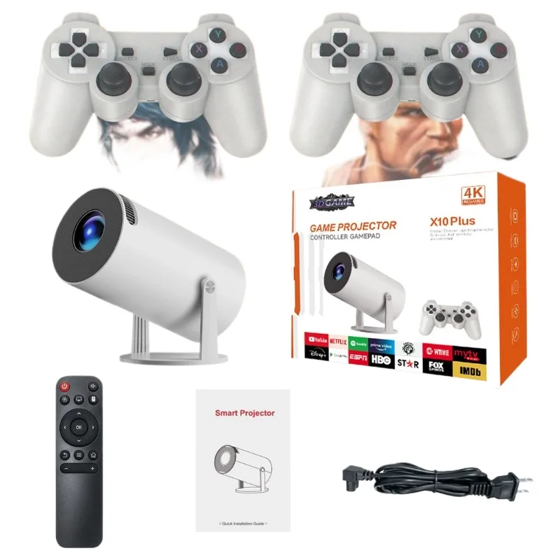 

X10Plus game console projector with handle 720P high definition HY300 projector