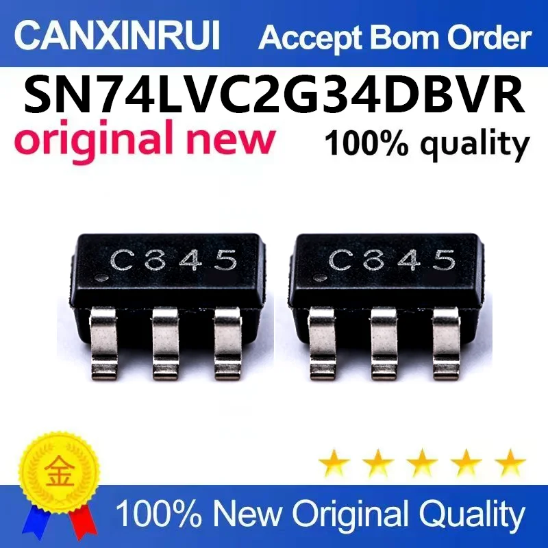 （5pcs-100pcs）Original genuine UMW SN74LVC2G34DBVR SOT-23-6 dual buffer chip chip