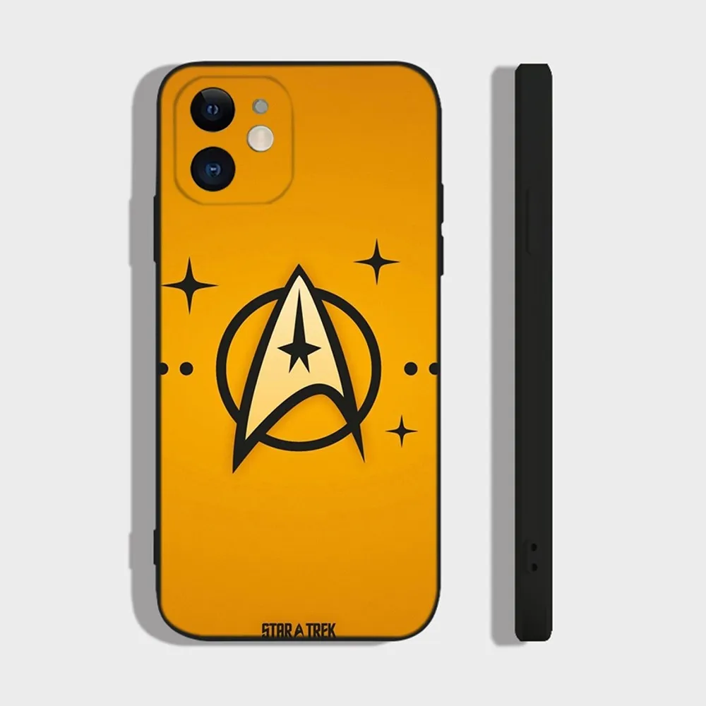 S-Star Trek S-Ships Phone Case For iPhone 14,13,12 Mini 11 Pro XR,X,XS,MAX 6S,7,8 Plus Silicone Cover Soft black