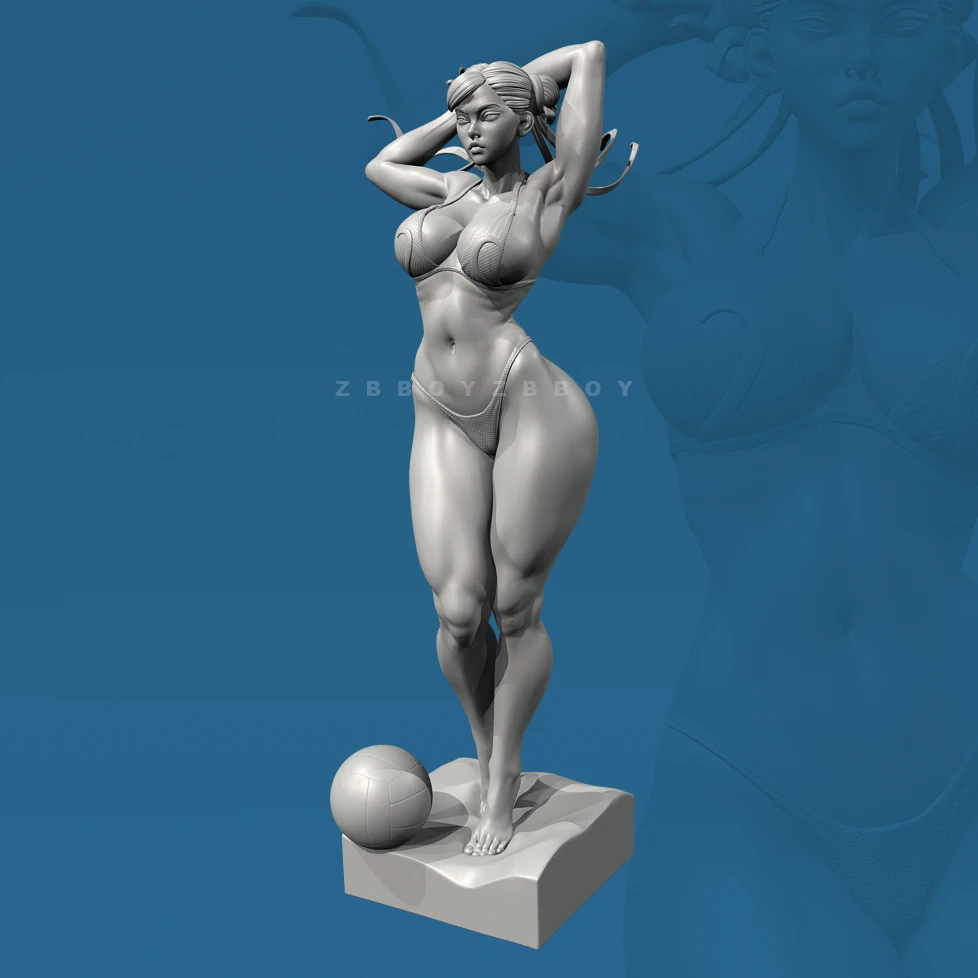 ارتفاع الرجل 38 مللي متر 50 مللي متر 75 مللي متر الراتنج أطقم منمذجة كرة الطائرة الشاطئية Chunli عديم اللون الذاتي الجمعية (طباعة ثلاثية الأبعاد) TD-7424/3D #5