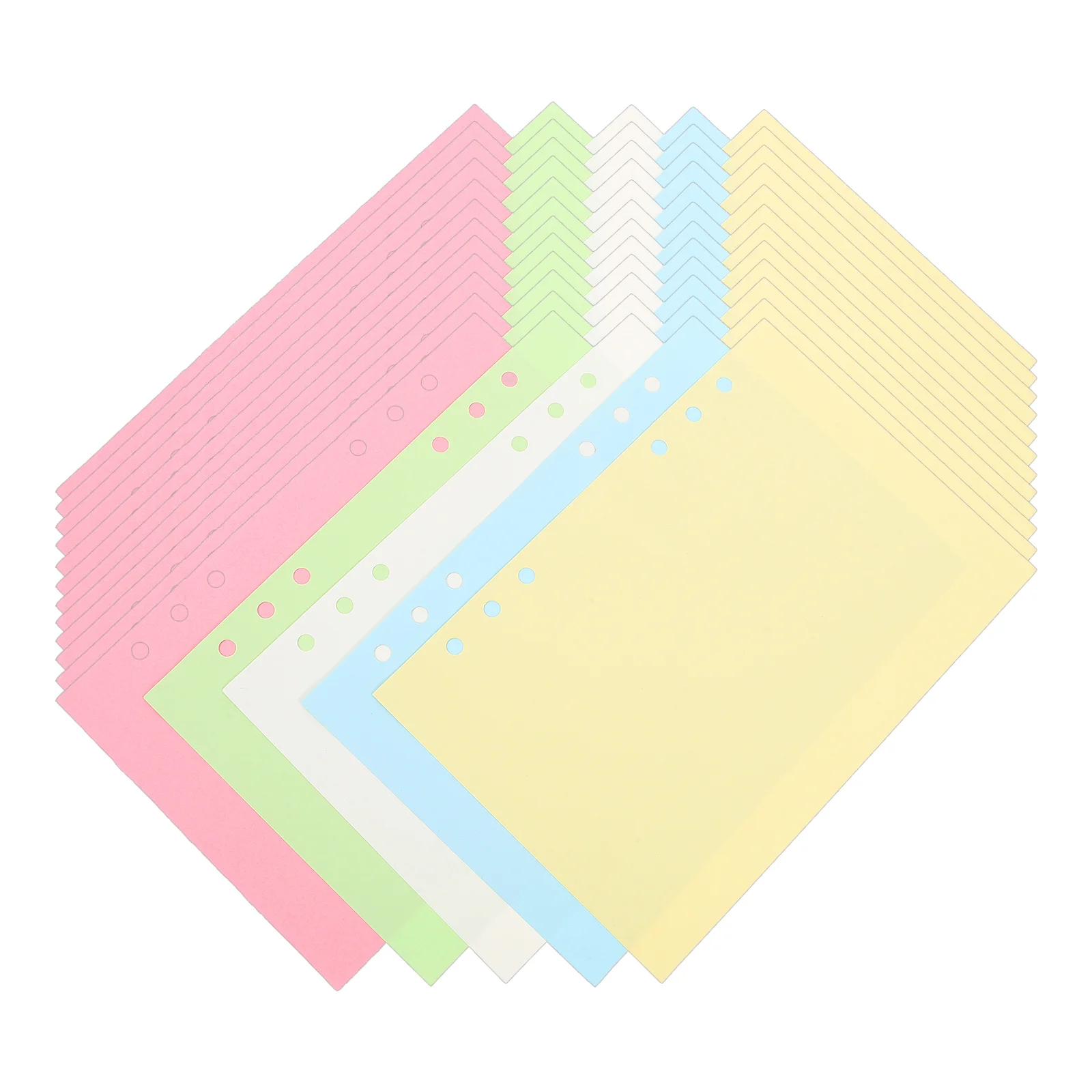 50 hojas de cuaderno de hojas sueltas, recambios de papel para libreta, relleno de carpeta, inserciones desmontables para