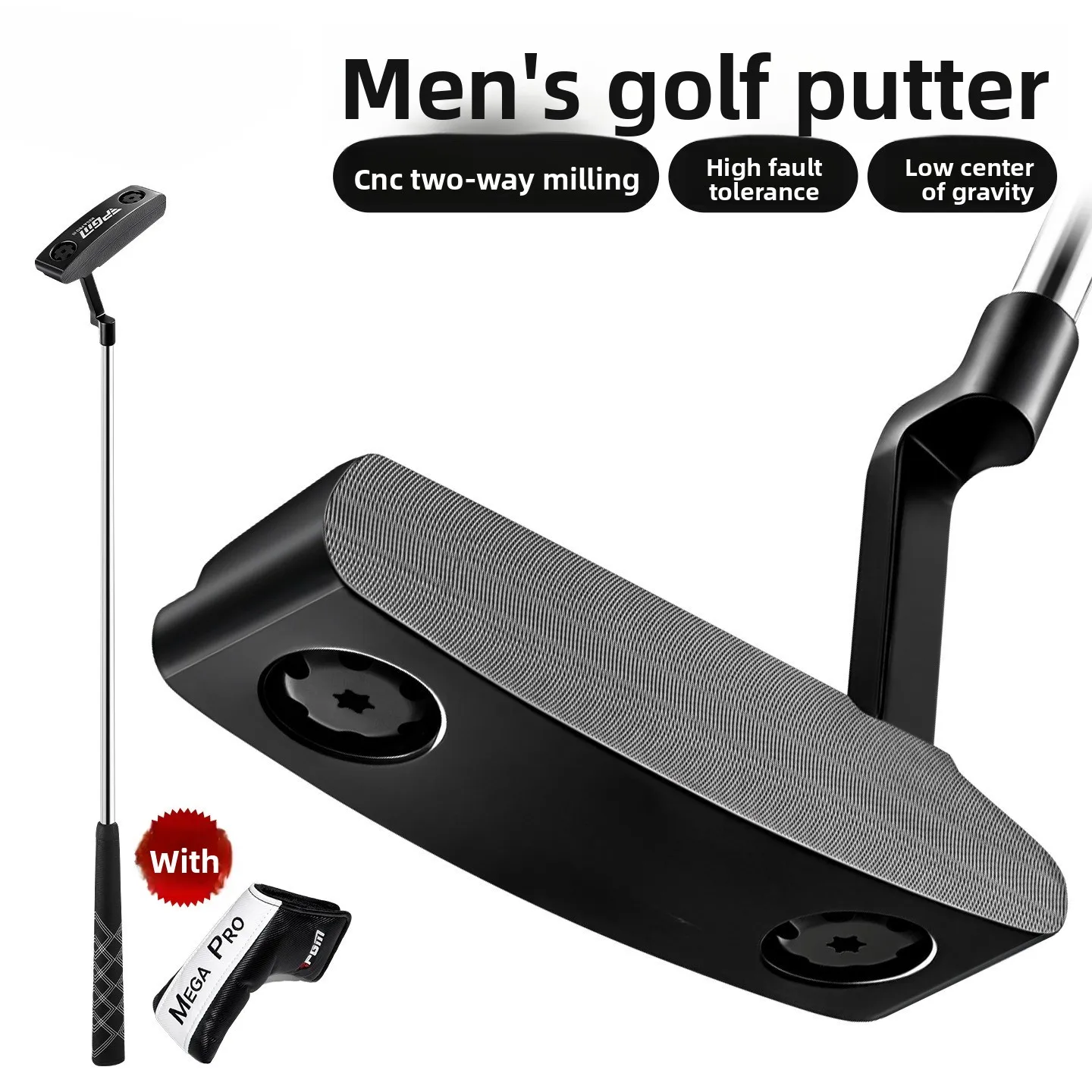 New Golf Club Putter Men's Single Practice Club Low Center Of Gravity High Fault Tolerant Putter Cross-border Spot
