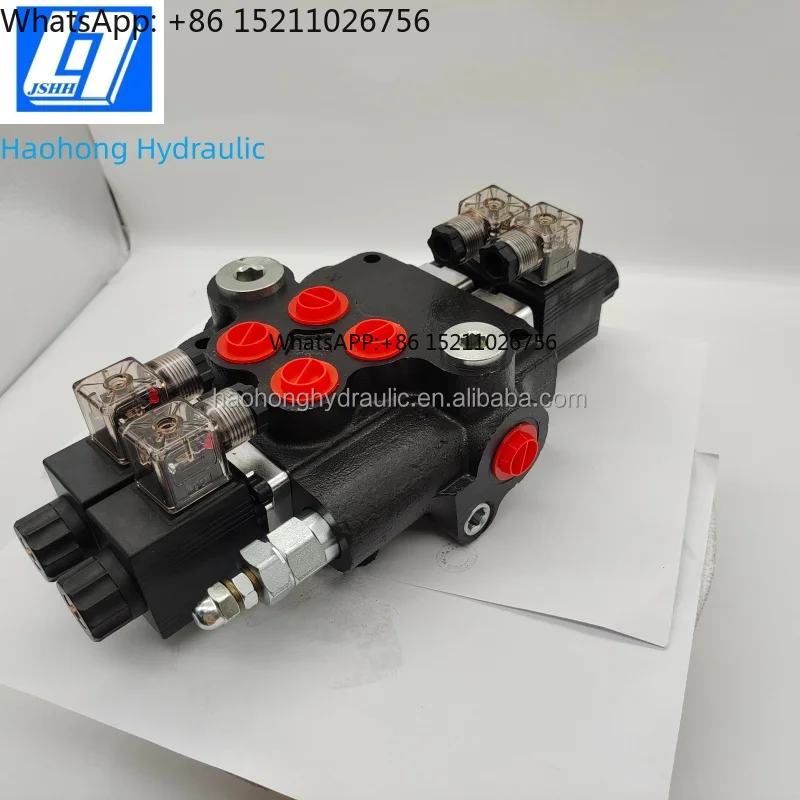 2Z80-AA-ES3-12/24VDC-G Two Spools Open Center Monoblock Hydraulic Solenoid Operated Directional Control Valves Hydraulic