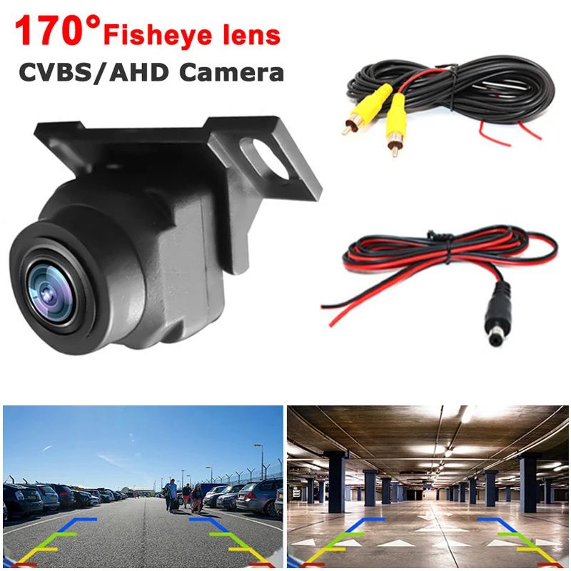 

Car Backup Camera Rear View Camera 1080P Clear Anti-Interference 170 Degree Wide Angle Adjustable Vehicle Small Reversing Camera